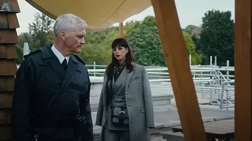 Ralph Lauren Welington Glen Plaid Wool Crossbody Bag worn by Susie Glass (Kaya Scodelario) as seen in The Gentlemen (S01E07)