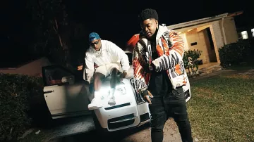 Nike Air Force 1 Low sneakers en blanco usadas por Rob49 en Lil Bastard by BossMan Dlow (Video Oficial)