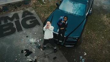 Nike Air Force 1 Low x Supreme sneakers worn by Lil Mabu in BIG DOG SH*T by Lil Mabu x Lil RT (Official Music Video)