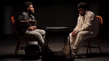 Balmain Black Crystal Paisley Shoulder Sweatshirt worn by BossMan Dlow in Mr Pot Scraper (Official Video)