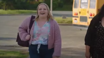 Bb Dakota by Steve Madden Women's Cardi All The Time Sweater worn by Lilly (Samantha Aucoin) as seen in Astrid & Lilly Save the World (S01E02)