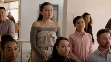 Zara Linen Blend Car­go Jump­suit worn by Khia Pham (Zoriah Wong) as seen in Run the Burbs (S03E11)