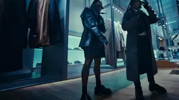 Prada Black & Brown Trim Sculpted Diapason Shoes worn by Gunna in Prada Dem (feat. Offset) [Official Video]