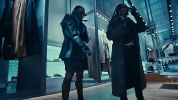 Prada Grey Pleated Wool Blend Shorts worn by Gunna in Prada Dem (feat. Offset) [Official Video]