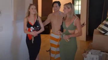 Cult Gaïa Seri­ta Cutout Ribbed-Knit Mi­di Dress worn by Michelle as seen in Vanderpump Rules (S11E08)