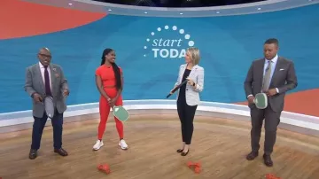 Collant taille haute Lululemon Wunder Train porté par Ciara V. Lucas comme on le voit dans Aujourd’hui le 18 mars 2024