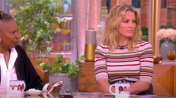 Veronica Beard Kavya Cot­ton Sweater worn by Sara Haines as seen in The View on March 20, 2024