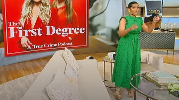 Giuseppe Zanotti Flo­ral San­dals worn by Tamron Hall as seen in Tamron Hall on March 20, 2024