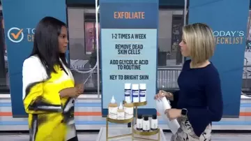 Alexander McQueen Mushroom-Spores Double-Breasted Jacket worn by Michelle Henry as seen in Today on March 20, 2024