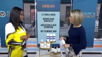 Falda lápiz floral de Ann Taylor usada por Dylan Dreyer como se ve en Today el 20 de marzo de 2024