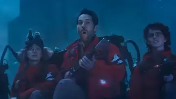 Red Parka Jacket worn by Gary Grooberson (Paul Rudd) in Ghostbusters: Frozen Empire