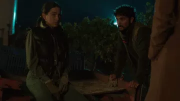 Ba & Sh Cypria Wide-Leg Pants worn by Carmen Sandoval (Mariel Molino) as seen in Promised Land (S01E09)