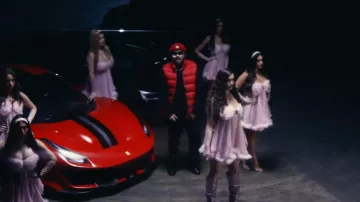 Christian Louboutin All Black Slip On Sharkyloub Sneakers worn by Jesus Ortiz Paz in TU NAME by Fuerza Regida [Official Video]