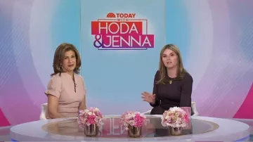 Jennifer Miller Wired Hoop Earrings worn by Hoda Kotb as seen in Today with Hoda & Jenna on March 21, 2024