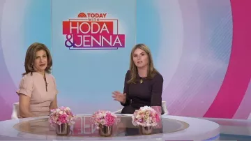 Black Halo Patel Short Sleeve Jumpsuit worn by Hoda Kotb as seen in Today with Hoda & Jenna on March 21, 2024