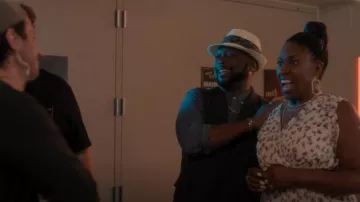 Allsaints Priya Freefall Dress worn by Drea Richards (Nadine Roden) as seen in Take Note (S01E03)