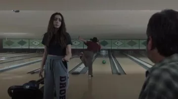 Warehouse Rib Let­tuce Edge T-Shirt In Navy worn by Hazel Green (Cristin Milioti) as seen in Made for Love (S01E04)