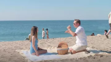 Lisa Marie Fernandez Yasmin Swimsuit worn by Hazel Green (Cristin Milioti) as seen in Made for Love (S01E06)