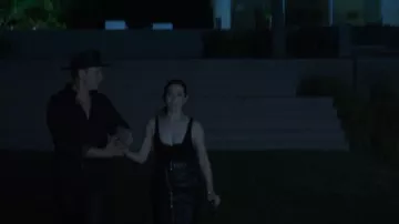 Balenciaga Leather Zip Skirt worn by Hazel Green (Cristin Milioti) as seen in Made for Love (S01E07)