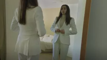 Alexander McQueen Slim Leg Pants worn by Hazel Green (Cristin Milioti) as seen in Made for Love (S02E08)