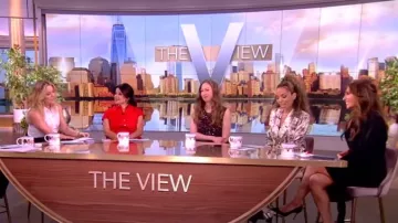 Acler Kelton Dress worn by Alyssa Farah as seen in The View on March 22, 2024