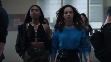 Hot and Delicious Belted Cargo Pants worn by RiRi Curtis (Taveeta Szymanowicz) as seen in Dare Me (S01E02)