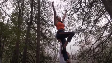 Pam & Gela Crop Track Pant With Lurex Stripe worn by Addy Hanlon (Herizen Guardiola) as seen in Dare Me (S01E03)