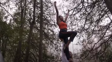 Puma Vikky Suede Platform Sneakers worn by Addy Hanlon (Herizen Guardiola) as seen in Dare Me (S01E03)