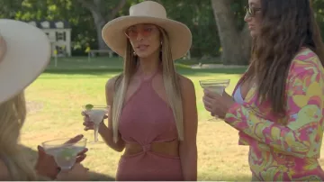 Cult Gaia Cameron Dress worn by Farrah Brittany as seen in Buying Beverly Hills (S01E03)