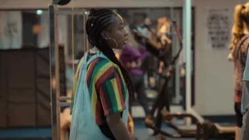 Free People Boyfriend Over­all worn by Dominique Pierre (Odley Jean) as seen in Grand Army (S01E06)