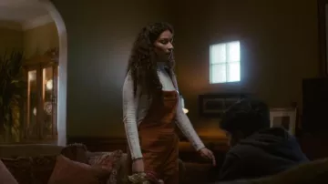 Free People Cord Over­alls worn by Flora Mejia (Marcela Avelina) as seen in Grand Army (S01E08)