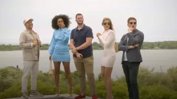 Dans le style Tall exclusive x Billie Faiers Jupe froncée à col haut Mini robe portée par Mia Calabrese comme on le voit dans Vendre les Hamptons (S02E01)