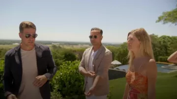 Robe Reiss Isla portée par Ashley Allen dans Selling the Hamptons (S02E01)