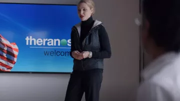 Theory Demitria Pants worn by Elizabeth Holmes (Amanda Seyfried) as seen in The Dropout (S01E05)