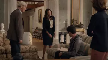 Theory Pencil Skirt worn by Linda Tanner (Michaela Watkins) as seen in The Dropout (S01E07)