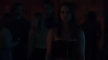 RtA Vicki Zip Bustier Top worn by Beth Cassidy (Marlo Kelly) as seen in Dare Me (S01E09)