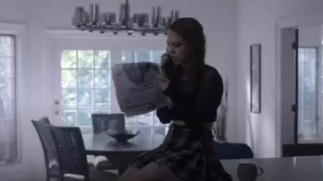 The Kooples Pleated Checked Skirt worn by Beth Cassidy (Marlo Kelly) as seen in Dare Me (S01E10)
