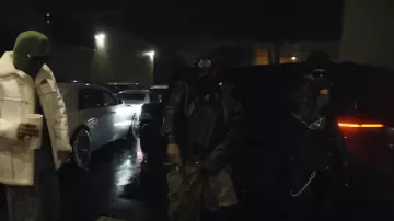 Balenciaga Black Deconstructed Leather Jacket worn by Playboi Carti in Type Shit (Official Video) by Future, Metro Boomin, Travis Scott