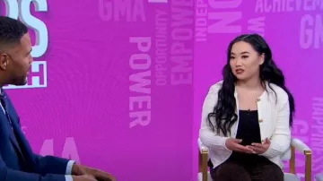Mango Patch Pocket Cardigan worn by Maggie Grout as seen in Good Morning America on March 25, 2024