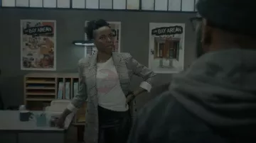 We The Free Woodstock Clarity Ringer Tee worn by Ayana (Sasheer Zamata) as seen in Woke (S01E02)
