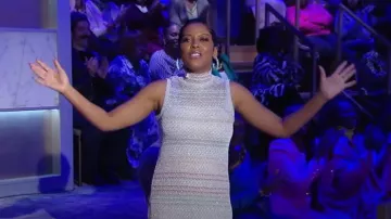 Missoni Sleeveless Ombré Knit Minidress worn by Tamron Hall as seen in Tamron Hall Show on  March 25, 2024