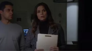 Emporio Armani Wool Blend Single-Breasted Blazer Jacket worn by Jessica Knight (Katrina Law) as seen in NCIS (S21E05)