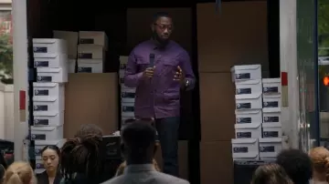 Scotch & Soda Lightweight Organic Cotton-Blend Worker Jacket worn by Keef Knight (Lamorne Morris) as seen in Woke (S02E04)