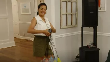 Joie Daynna Shorts Vintage Olive worn by Danielle Olivera as seen in Summer House (S08E05)