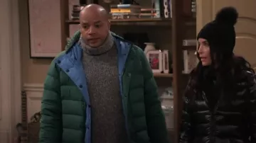 Moncler Grenoble Rosiere Reversible Down Jacket worn by Trey Taylor (Donald Faison) as seen in Extended Family (S01E13)
