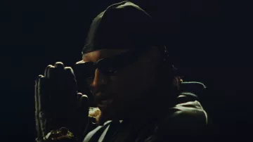 Lunettes de soleil Lanvin x Future Black Side Pins portées par Future dans Young Metro par Metro Boomin, The Weeknd (Clip Officiel)