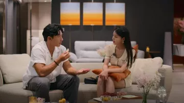Self-portrait Se­quin-em­bell­ished Knit­ted Minidress worn by Min Ji Cho as seen in Single's Inferno (S03E05)