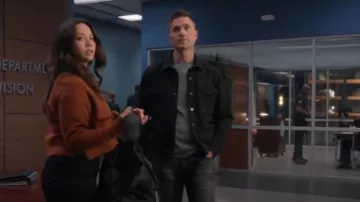 Vince Double-Knit Piqué Shirt Jacket worn by Tim Bradford (Eric Winter) as seen in The Rookie (S06E04)