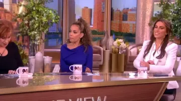 Veronica Beard Miller Dickey Jacket worn by Alyssa Farah as seen in The View on March 26, 2024