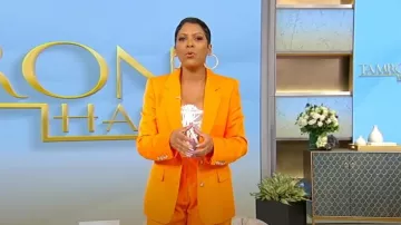 Grosgrain-trimmed Lace Bustier Top worn by Tamron Hall as seen in Tamron Hall Show on March 26, 2024